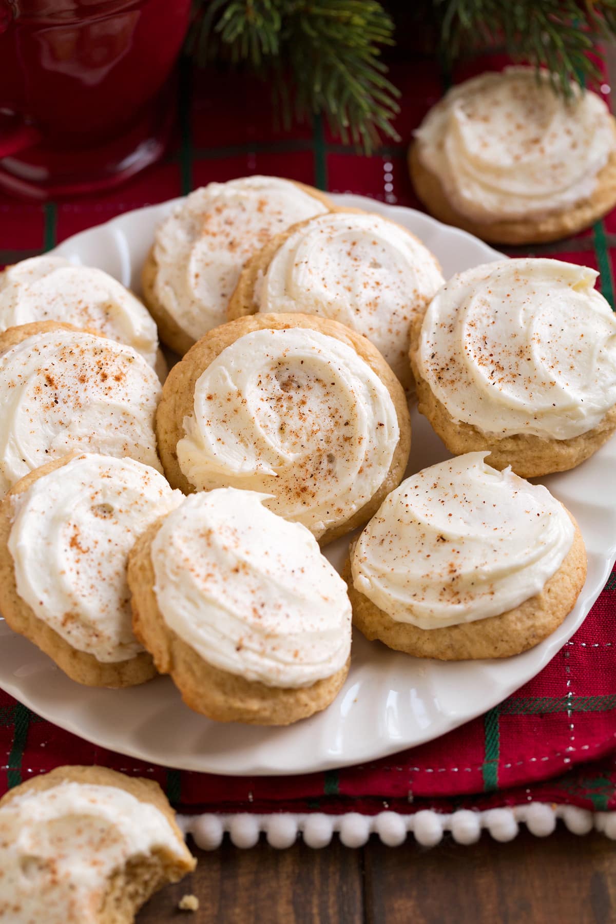 Rich, Spiced Melt-in-Your-Mouth Eggnog Cookies for Christmas